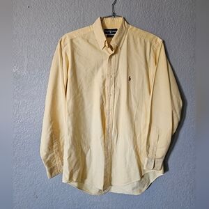 Ralph Lauren Pale Yellow Long-Sleeve Button-Down Shirt